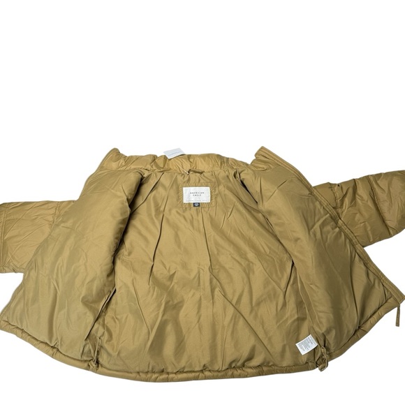 American Eagle Olive Puffer Jacket Women's Size Small - Picture 9 of 14